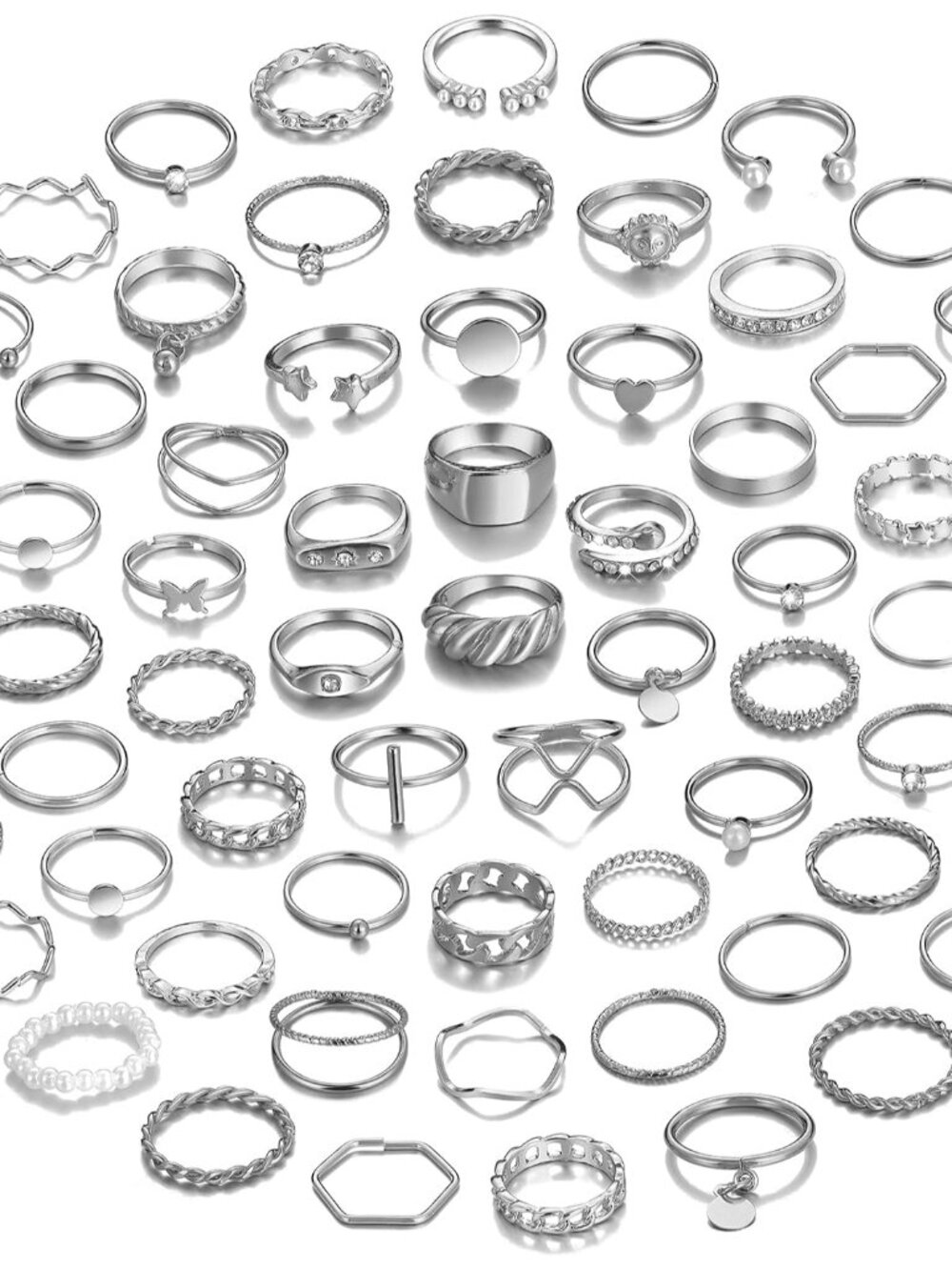 68 Pcs Gold Knuckle Rings Set for Women, Stackable Boho Joint Finger Midi Rings - Picture 1 of 7